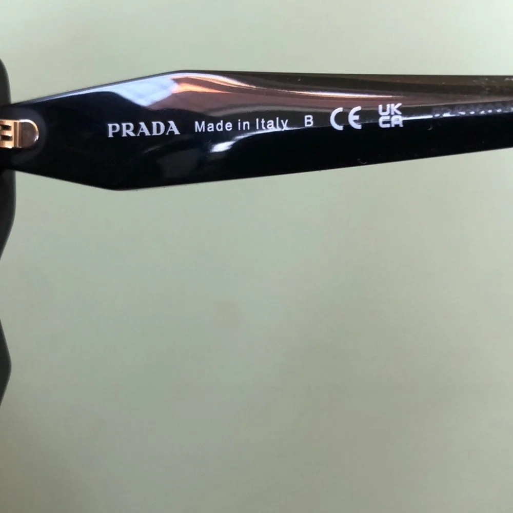 Prada (VPR 18W) Black Prescription Lens Glasses - Women's with Case & COA